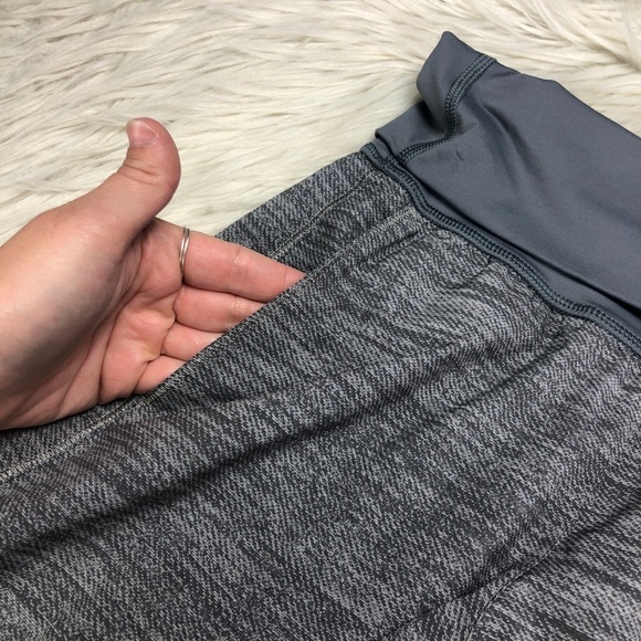 Lululemon Gray Post Power Crop - Picture 3 of 9